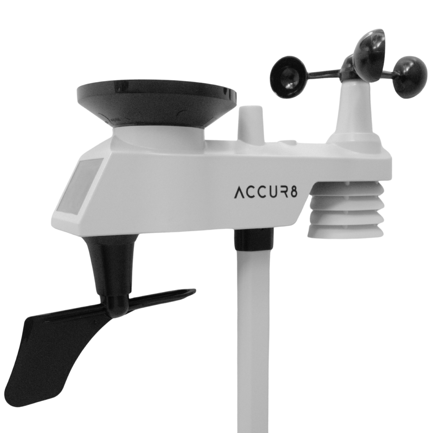 ACCUR8 DWS5100 5-in-1 Complete WiFi Weather Station incl Weather Alerts & Mobile Phone Link - Solar-Powered